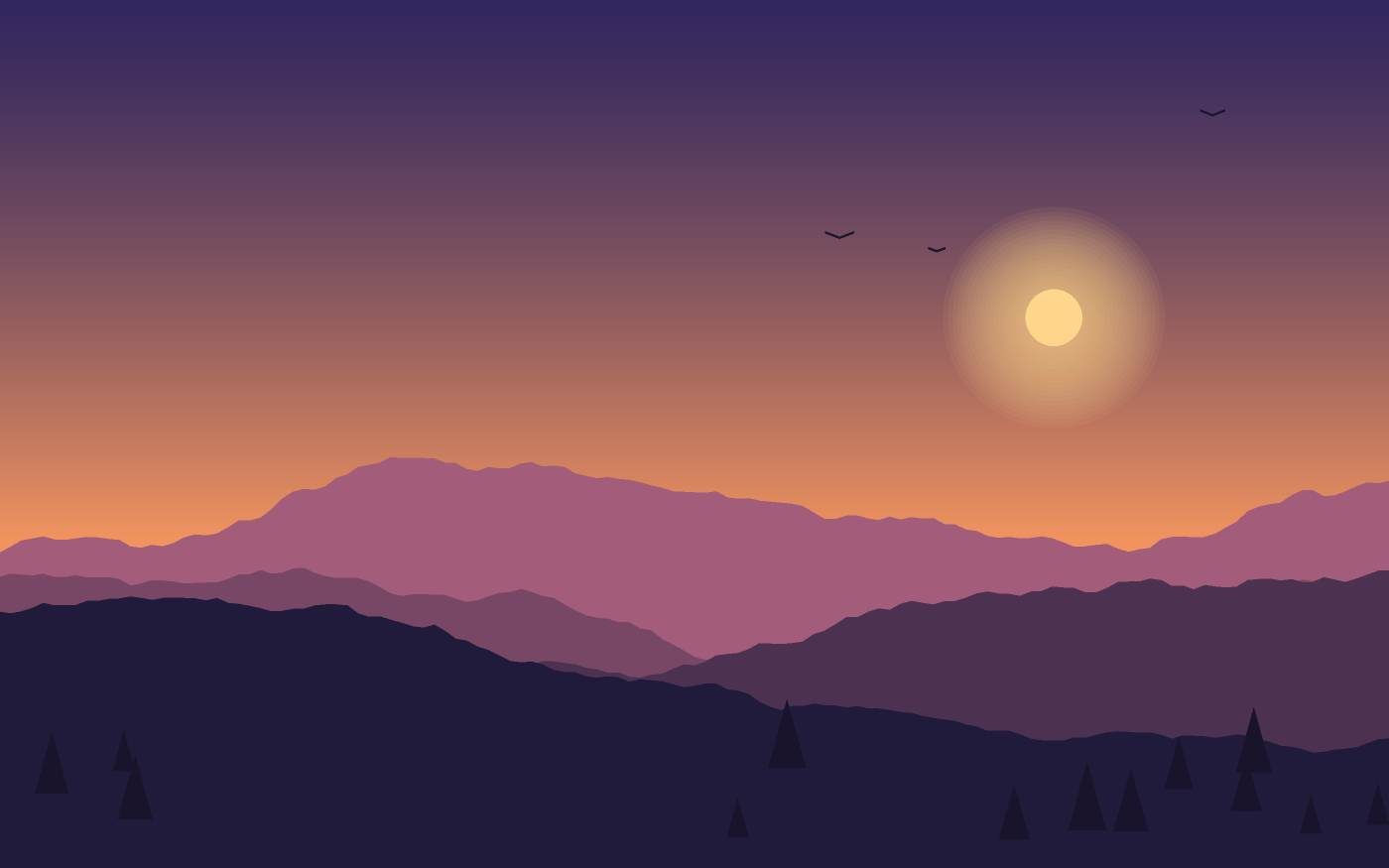 Landschaftsillustration