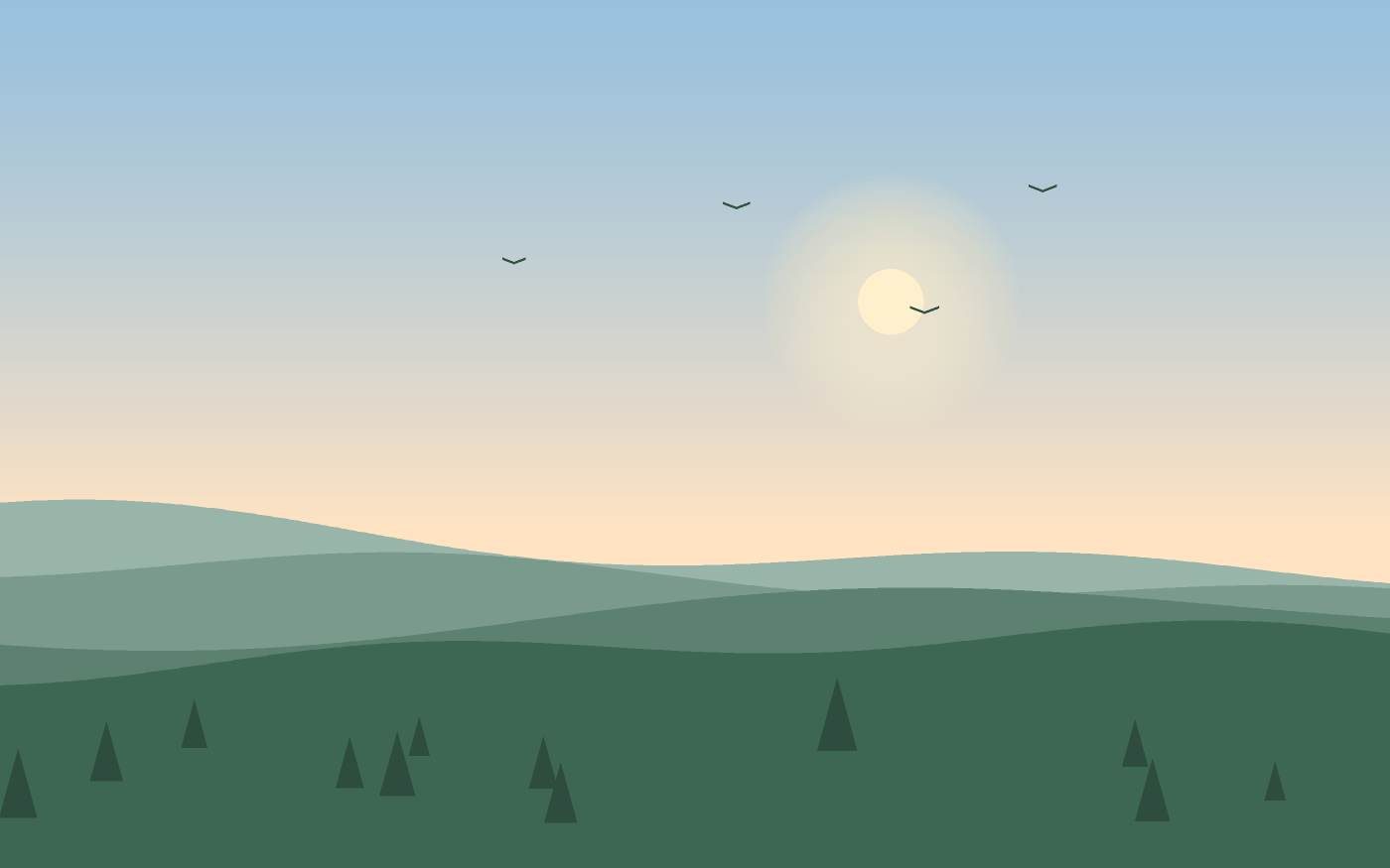 Landschapsillustratie