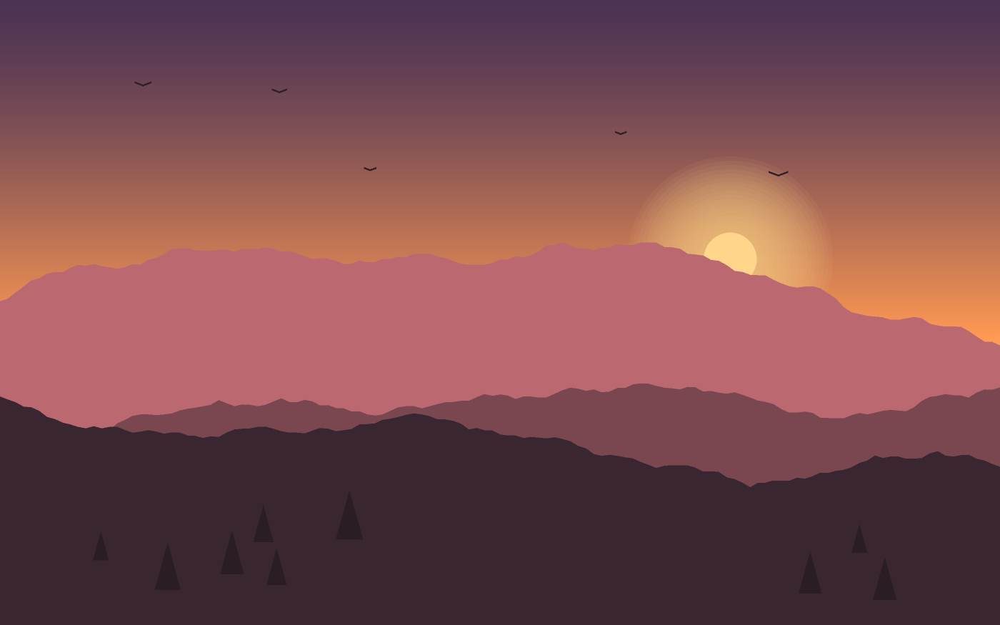 Ilustrace krajiny