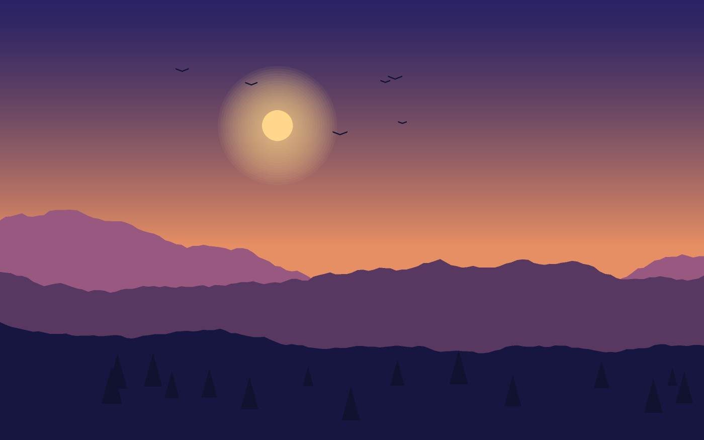 Ilustración de un paisaje