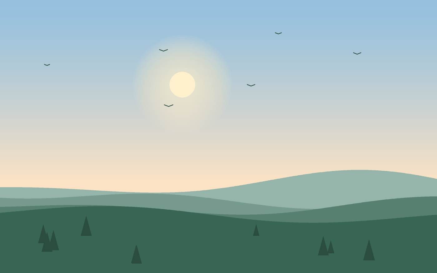 Ilustración de un paisaje