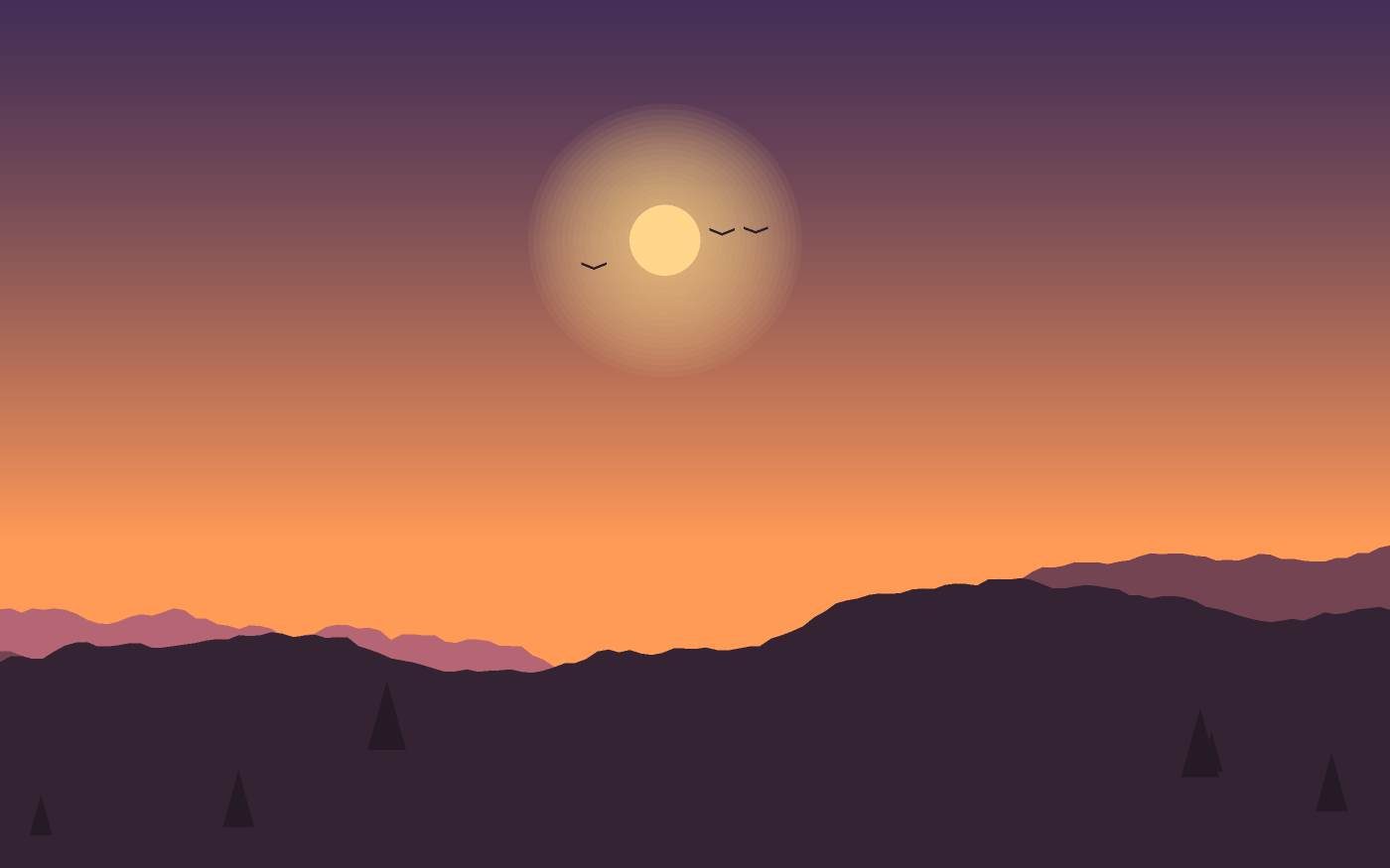 Ilustración de un paisaje