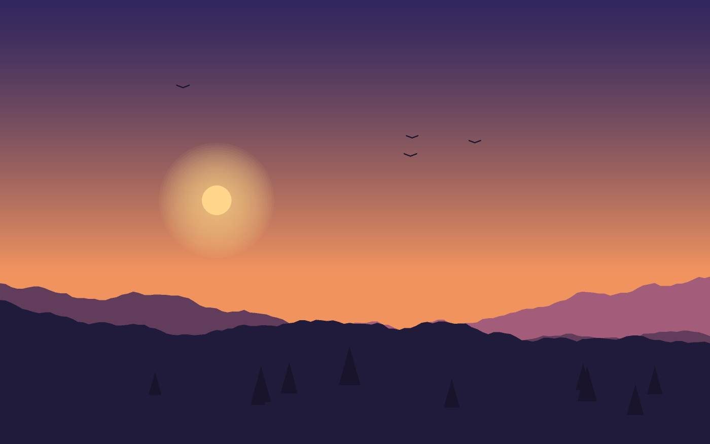 Ilustración de un paisaje