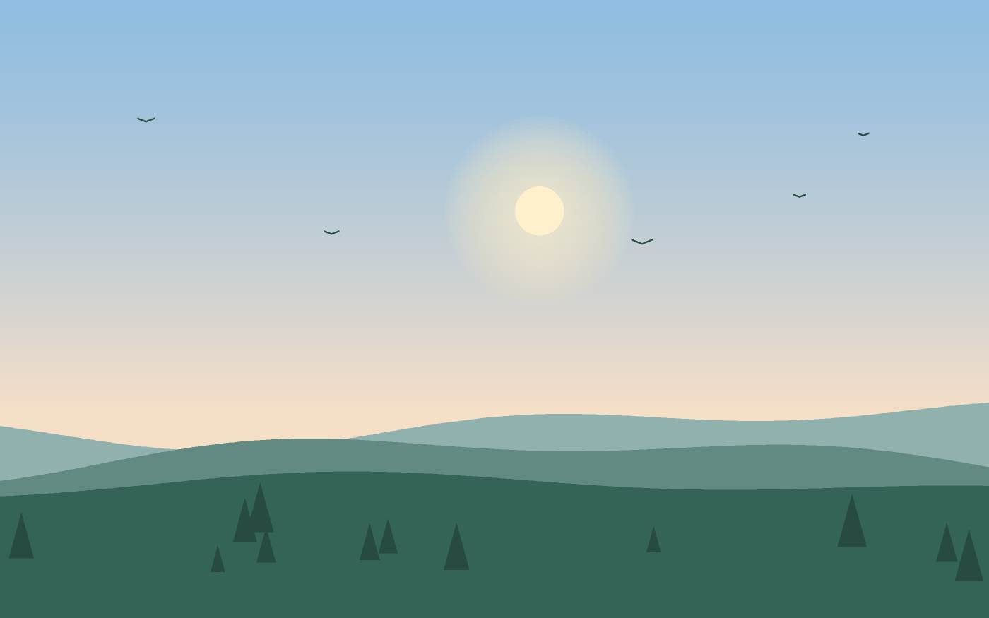 Illustrazione di un paesaggio