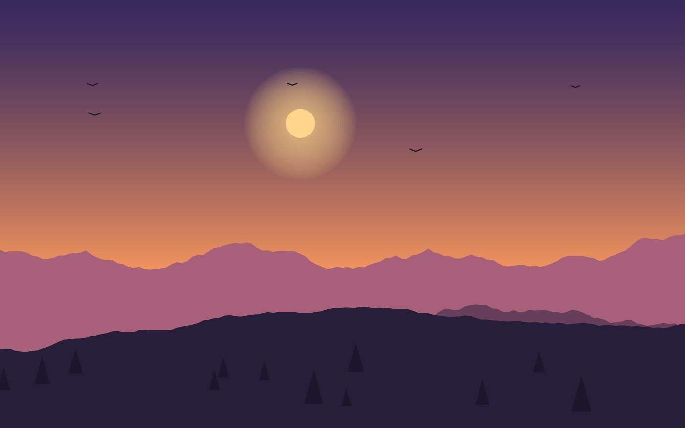Landschapsillustratie